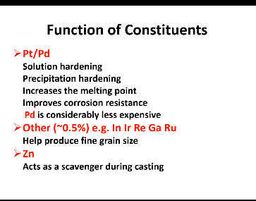 <p>Help produce fine  grain size</p>