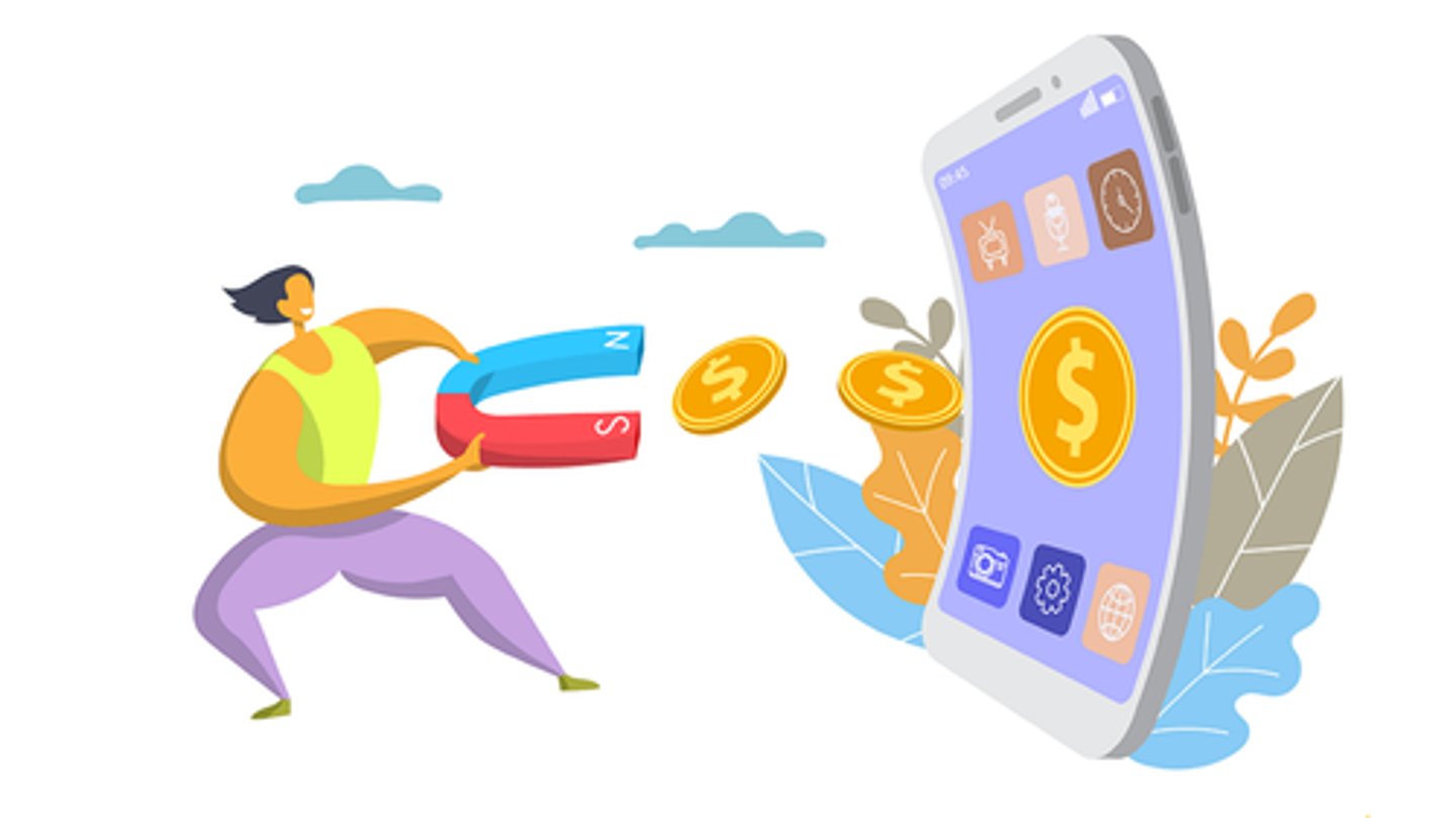 <p>To earn money from something, especially a digital or creative platform.</p>