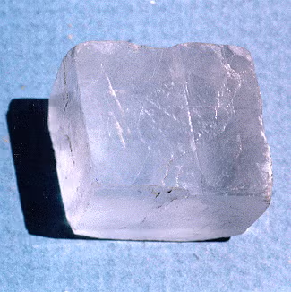 <p>Clear to white, 3</p><p>directions of cleavage not</p><p>at 90 degrees, fizzes in</p><p>acid</p>