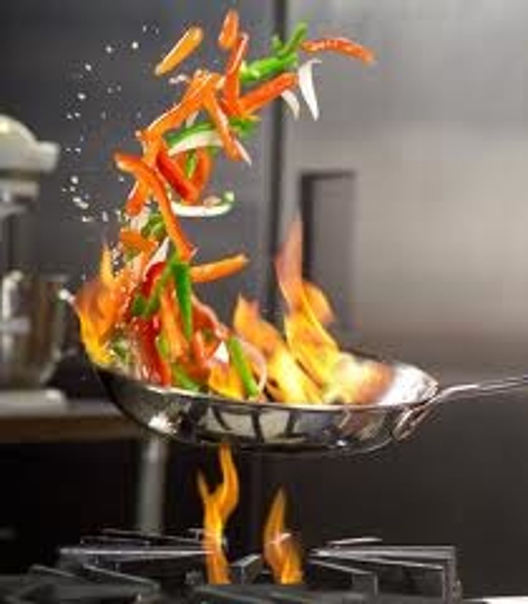 <p>To cook food in a small amount of hot fat</p>