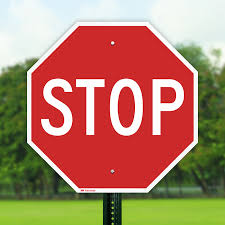 <p>When you see this sign, you must:</p>
