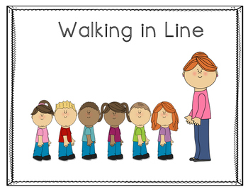 <p>Move calmly in a straight line when walking with the class.</p>