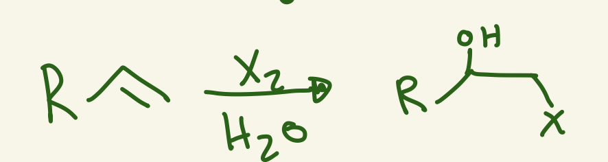 <p>halohydrin </p>