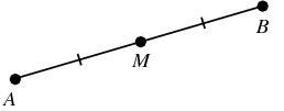 The point of a segment that splits the segment into two congruent segments.