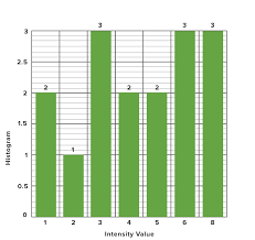 <p>A visualization of the distribution of numeric data.  </p>