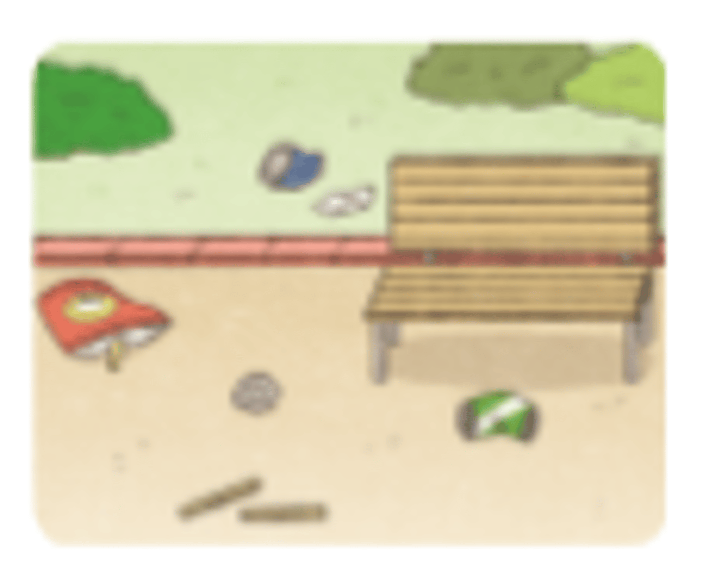 <p>to get polluted (soil/water/air)</p>