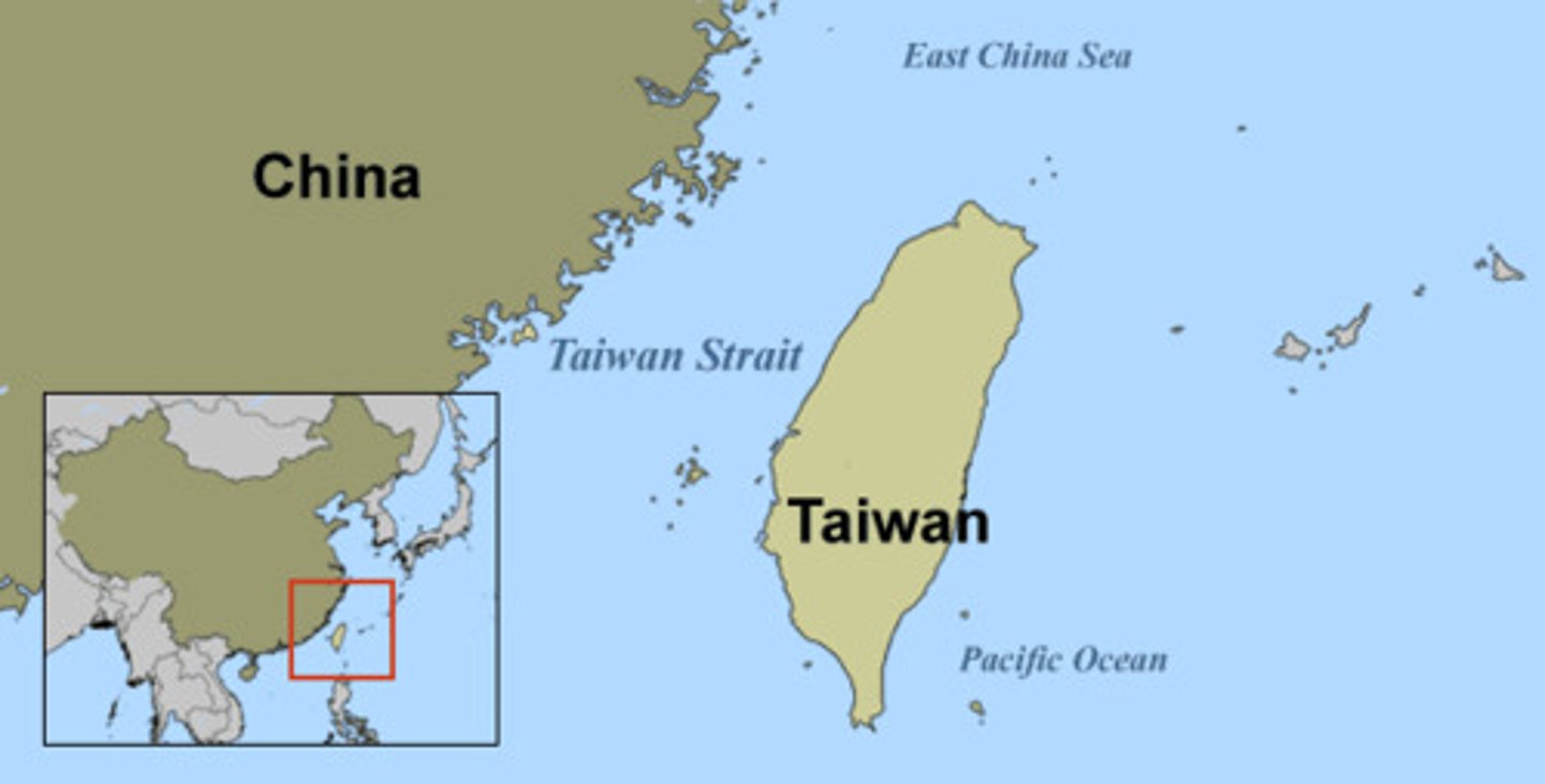 <p>The former name of the island now known as Taiwan. It was used by the Portuguese in the 16th century, and the island was later colonized by the Dutch, the Spanish, and finally the Qing Dynasty of China.</p>