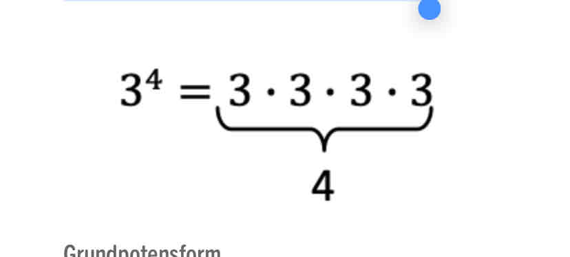 <p>potens bas och exponent </p>