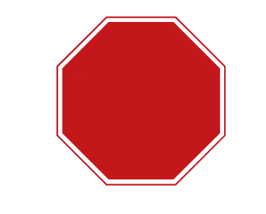 <p>What does this sign indicate (by Shape)?</p>