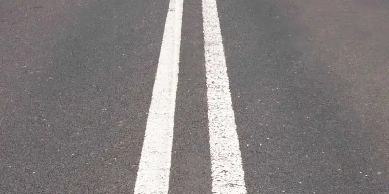 Double white lines
