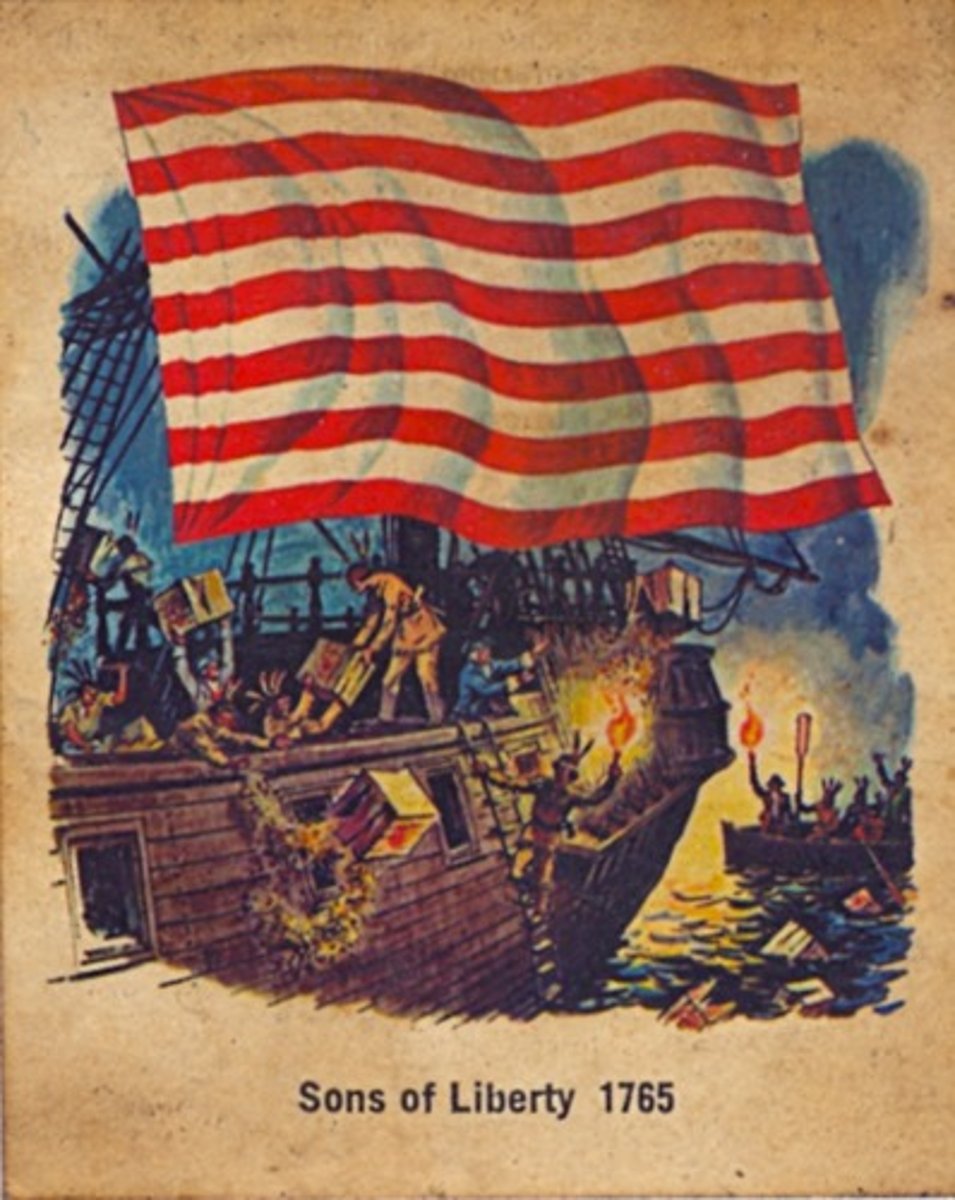 <p>Secret society which battled the British taxes in Boston. Samuel Adams, Paul Revere, Dr. Joseph Warren were members.</p>