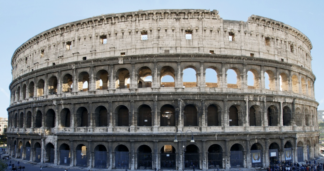 <p><span>Which of the following statements about the Coliseum is&nbsp;</span><strong>not</strong><span> true?</span></p><ul><li><p><span>Its elliptical shape enhanced the acoustics of the space, allowing even low-volume noise on the floor to reach the stands.</span></p></li><li><p><span>It contains a subfloor system that allowed surprise combatants to be introduced into the arena.</span></p></li><li><p><span>It uses the Roman construction technique of concrete with marble revetment.</span></p></li><li><p><span>It was built on the ruins of Nero's palace to communicate political change.</span></p></li></ul><p></p>