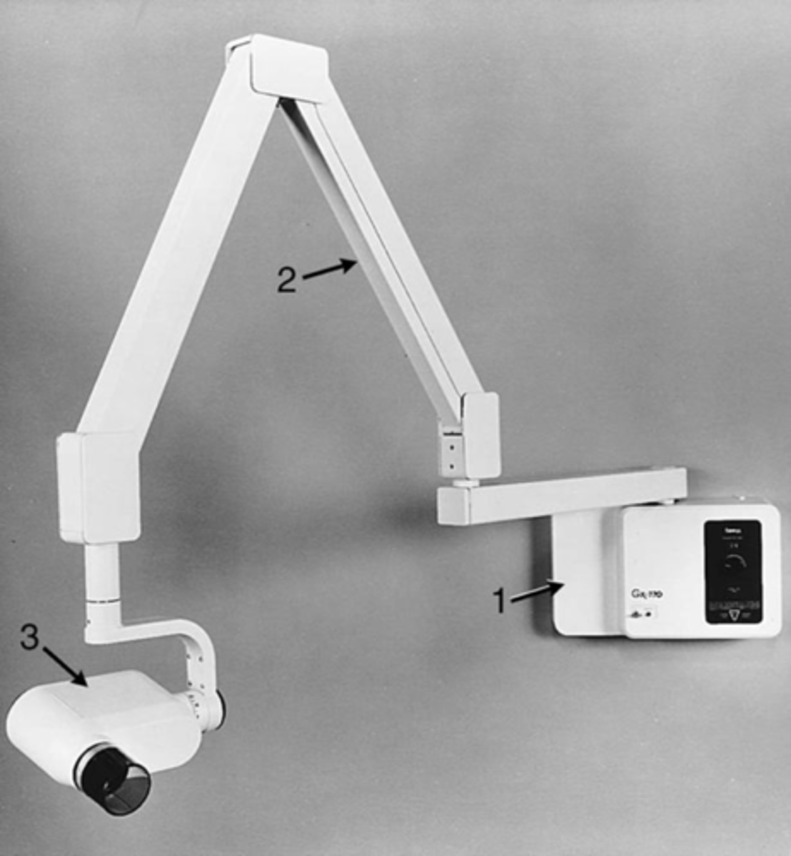 <p>supporting and positioning X-ray equipment and accessories</p>