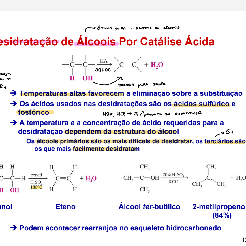 <p>É importante salientar que os alcoois 2° sofrem rearranjos, logo ocorre a produção de diferentes produtos </p>