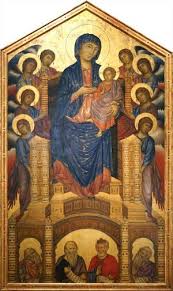 <p>blend of Byzantine and emerging naturalistic styles</p>