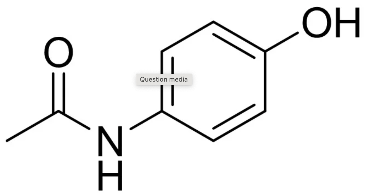<p>What is the acidic functional group on acetaminophen?</p>