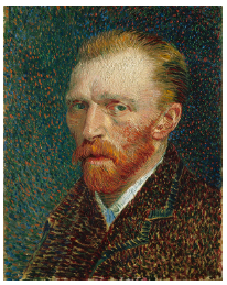 <p>Vincent Van Gogh Self Potrait (What is the technique used?)</p>