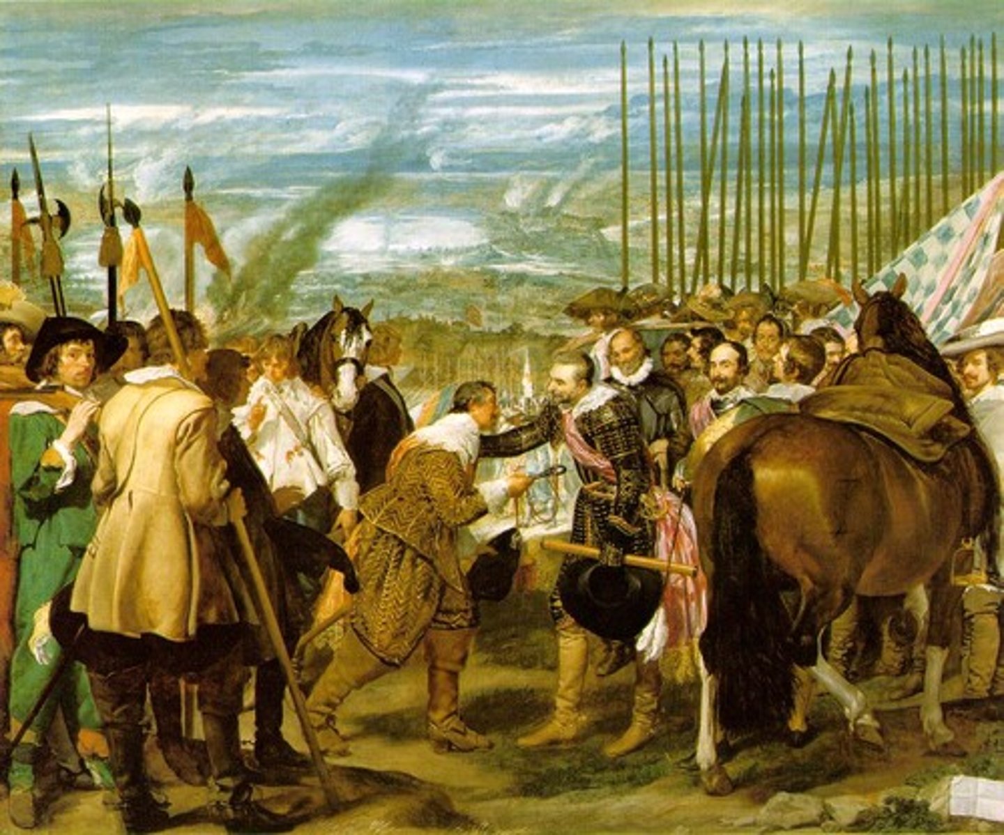 <p>The monarchs would have commissioned art that would represent their authority, power, and victora. Ex: Velazquez's Surrender of Breda showed an overwhelming victory for Spain, but it was all a lie - propaganda. While these would bring honor to the country as a whole, Marie de' Medici's commissions would really only glorify her.</p>