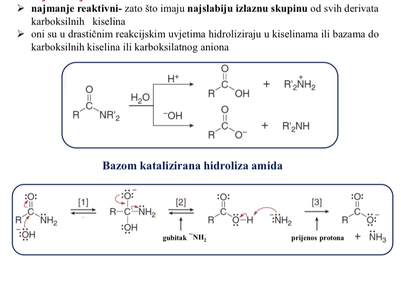 <p>Imaju najslabiju izlaznu skupinu od svih derivata karboksilnih kiselina</p>