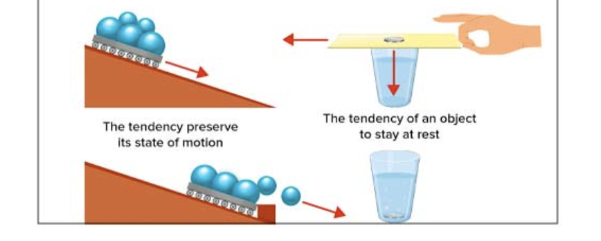 <p>The tendency of an object to not change their motion in any way (whether it be slowing down, speeding up, or changing direction)</p>