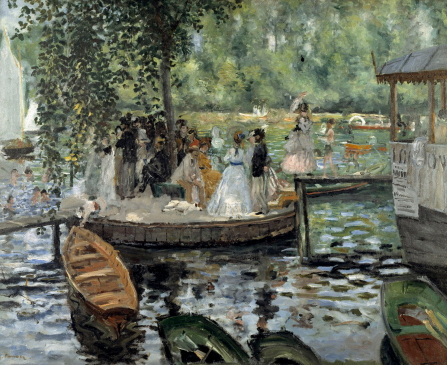 <p>Renoir, The Frog Pond, 1869</p>