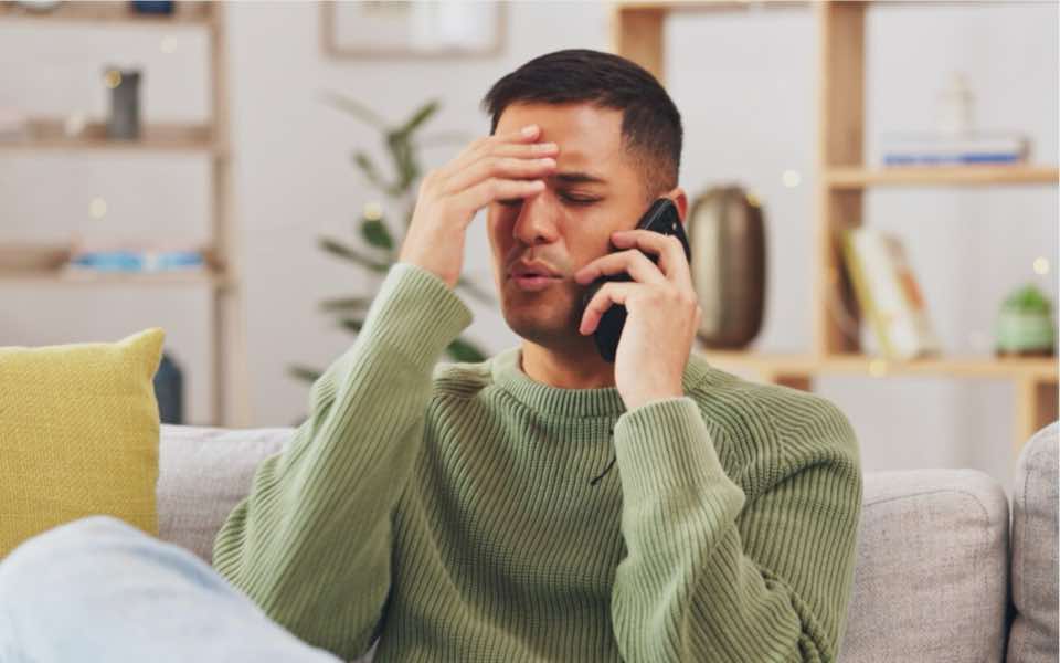 <p><strong>be laughing on the other side of one’s face</strong></p>