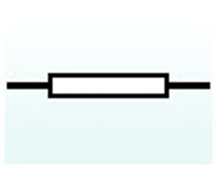 <p>An electrical device that resists the flow of electrical current</p>