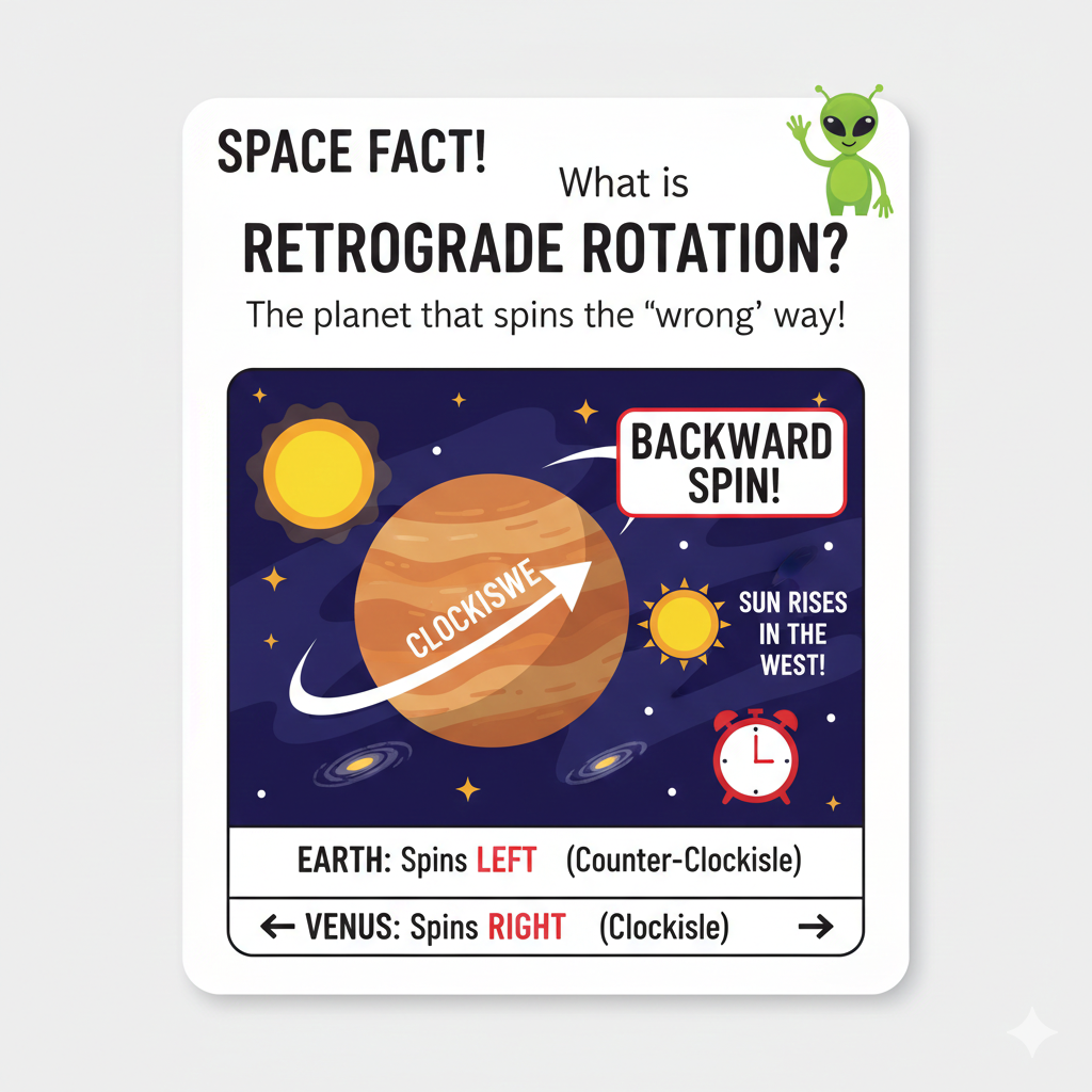 <p><strong>Retrograde Rotation</strong></p>