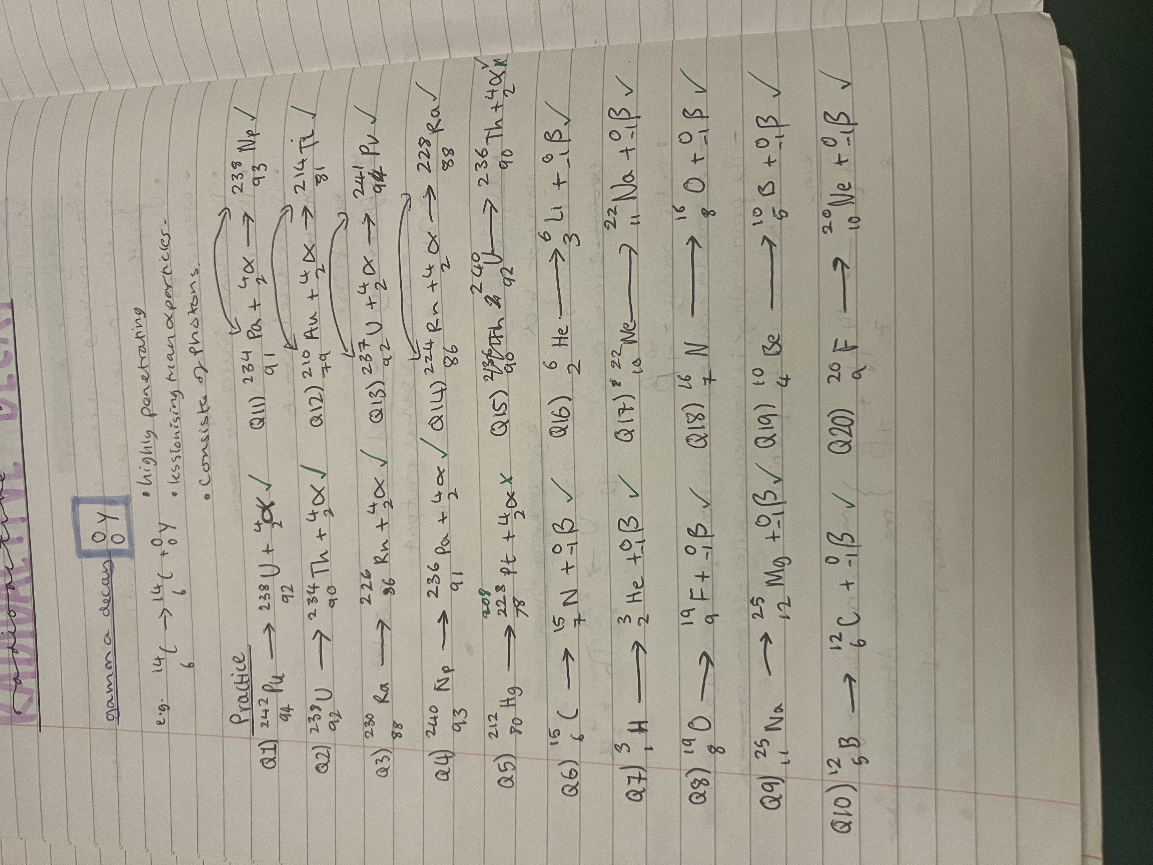 <p>The time it takes for half of the radioisotopes/ radioactive nuclei to decay.</p>