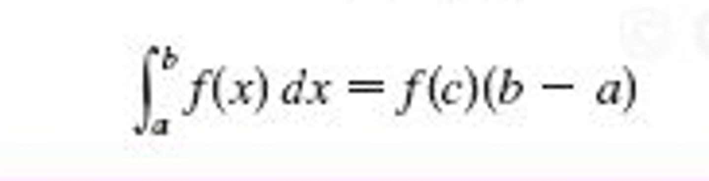 <p>Change integral from f(x) to f(c) to find c</p>