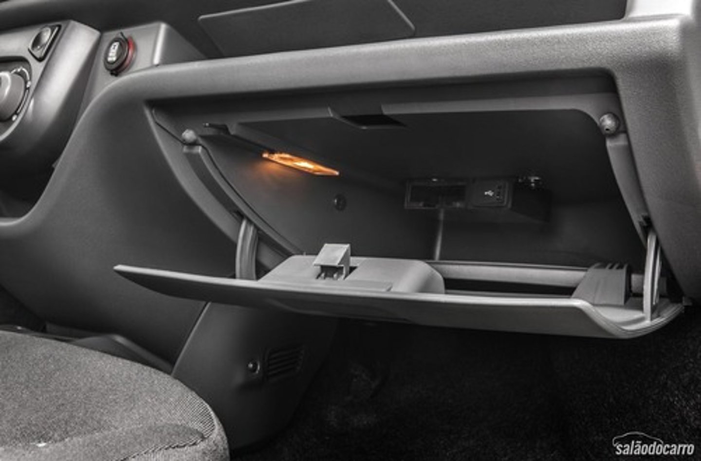 <p>glove compartment</p>