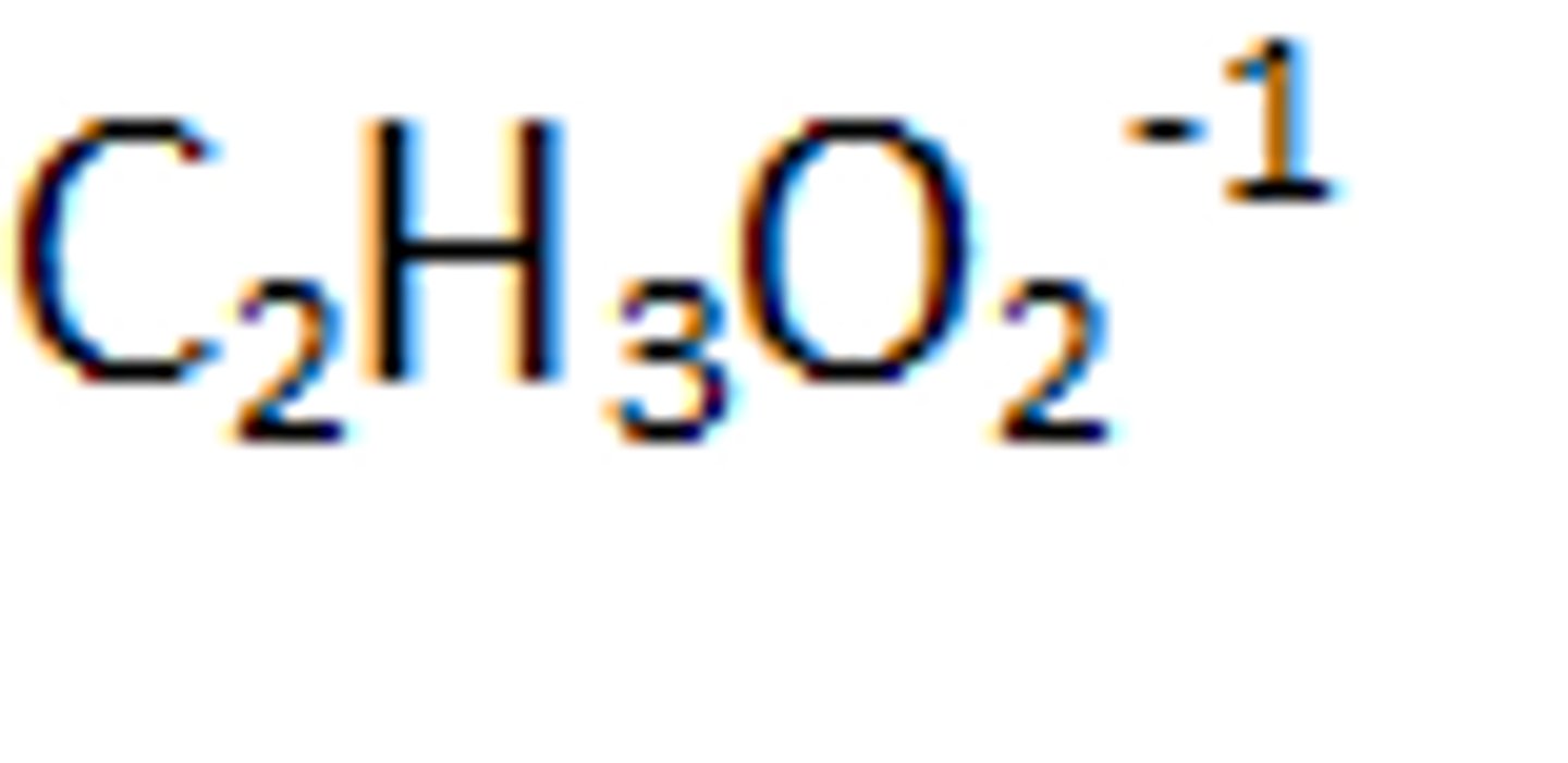 <p>C2H3O2-1</p>
