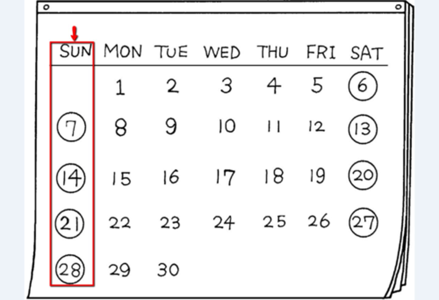 <p>にちようび</p><p>Sunday</p>