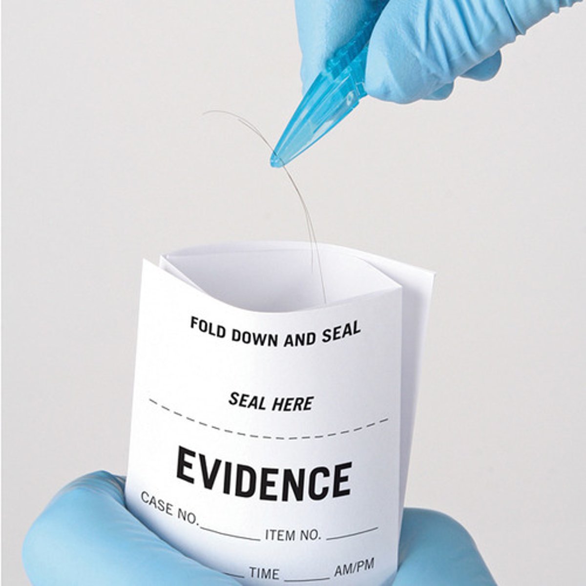 <p>small but measurable amounts of physical or biological material found at a crime scene</p>