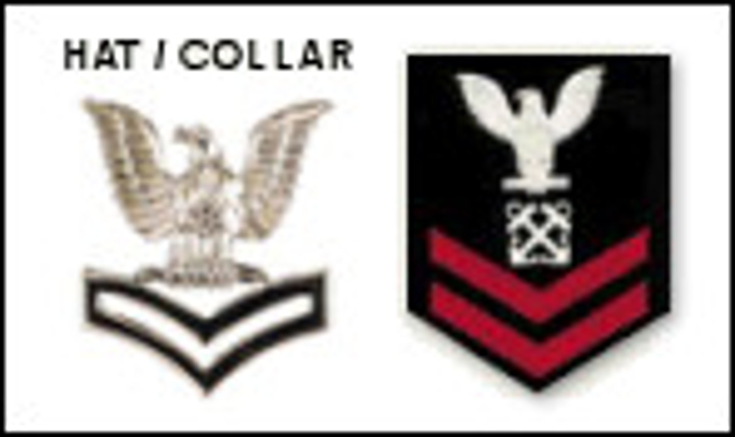 <p>perched crow on two chevrons down E5</p>