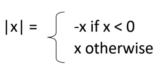 <ul><li><p><span style="background-color: transparent;"><span>Can view “if” as a function with 3 arguments</span></span></p><ul><li><p><span style="background-color: transparent;"><span>Condition</span></span></p></li><li><p><span style="background-color: transparent;"><span>Then-result</span></span></p></li><li><p><span style="background-color: transparent;"><span>Else-result</span></span></p></li></ul></li><li><p><span style="background-color: transparent;"><span>Example: abs(x) = if(x<0, -x, x)</span></span></p></li></ul><p></p>
