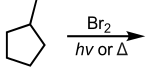 <p>Free Radical Halogenation using Bromine (more selective)</p>