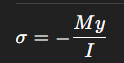 <p><span><span>Bending stress relates curvature to moment.</span></span></p>