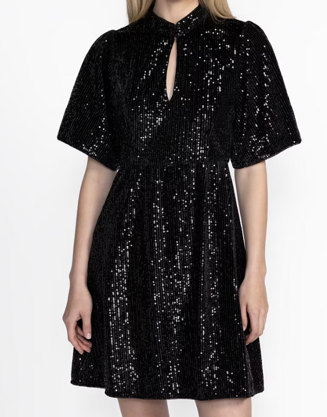 <p>EVE SEQUIN MINI DRESS</p>