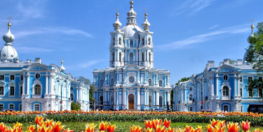 <p>Designed by <strong><em>BARTOLOMEO RASTRELLI </em></strong>in the mid-18<sup>th</sup> century</p><p>A stunning example of Russian Baroque architecture located in St. Petersburg, Russia</p><p>Originally intended as <strong><em>convenet for noblewomen</em></strong></p><p>It plays a significant role in the life of <strong><em>Catherine the Great, </em></strong>who established it to educate young girls symbolizing her efforts to promote women’s education and empowerment in Russia.</p>