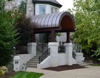 <p>a semi-circular roof</p>