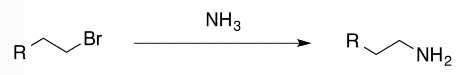 <p>Halide —> 1° amine</p>