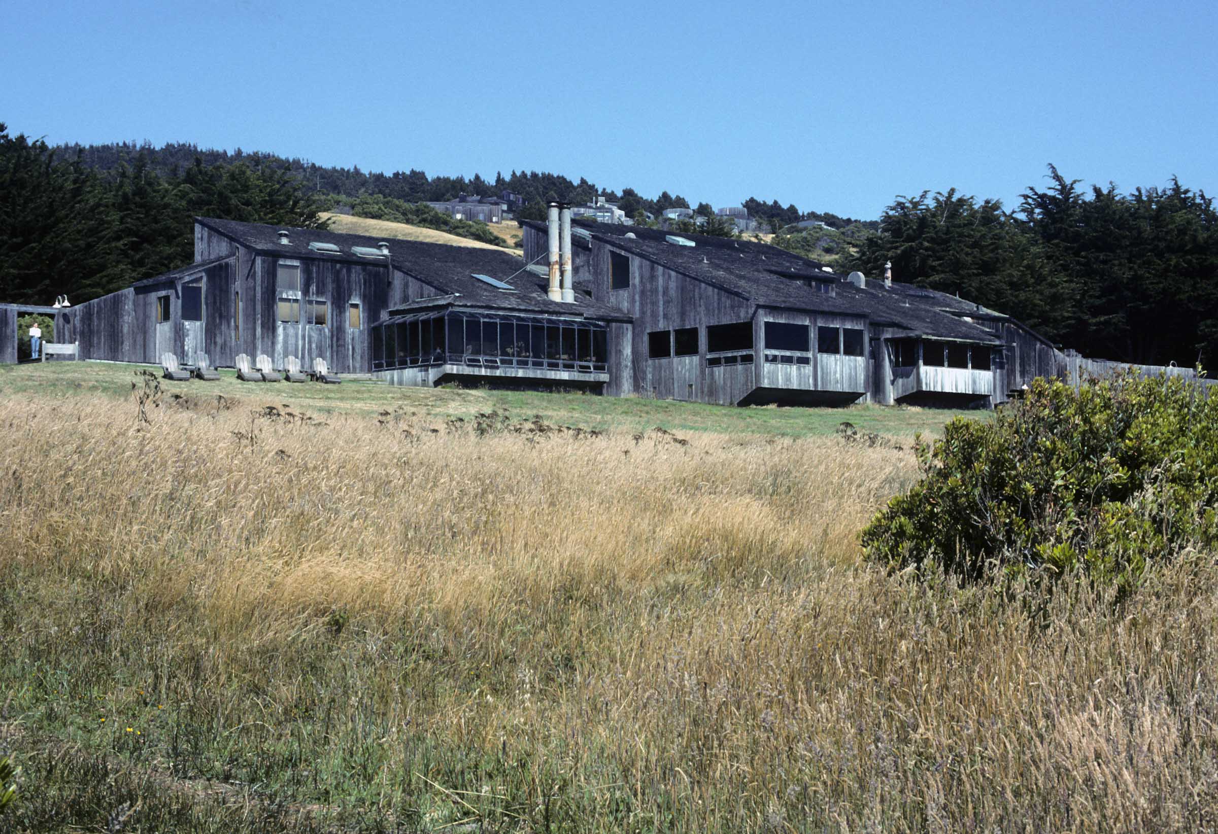 <p>built with wood to protect from strong winds</p>