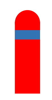Has a red body, blue band; Used for A, B fires 
