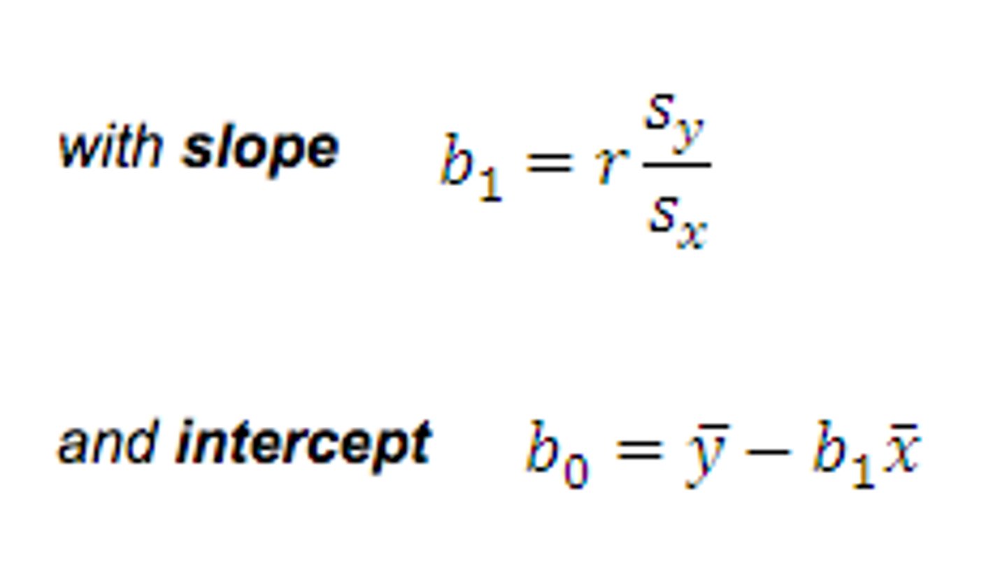<p>the line with the smallest sum of squared residuals</p>
