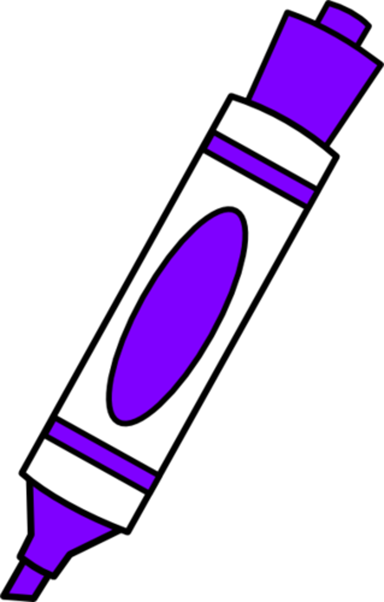 <p>some markers</p>