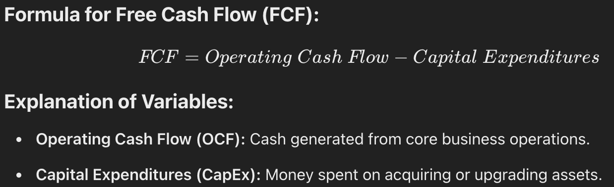 <p>amount of money generated by the firm’s day-to-day activities</p>