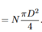 <p>combine line for N telescopes spread of distance d, with diameter D</p>
