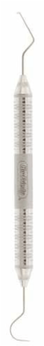 <p>Combination of #TU17 end for subgingival calculus detection and #23 end for caries detection. #TU17 end features a balanced tip design for ease and comfort</p>