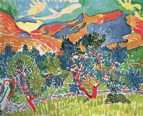 <p>Mountains at Collioure </p>